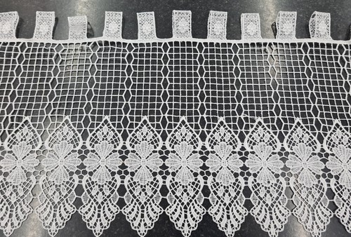 Macrame lace cafe net curtain - net,