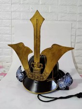 Vintage Japanese Samurai Wearable Helmet Warrior Cosplay Props Military