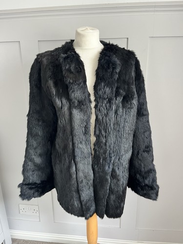 Women black genuine rabbit - women’s,