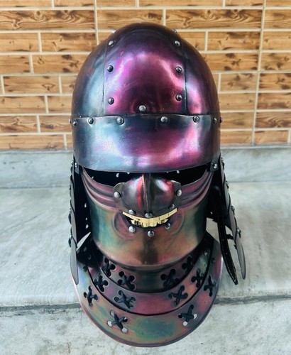 Samurai ghost helmet - ghost, steel