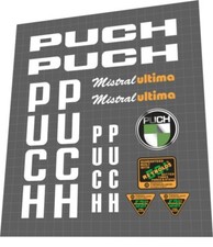 PUCH MISTRAL ULTIMA 82 FRAME DECAL SET