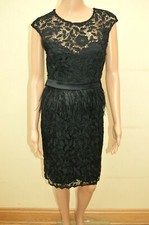 New Lipsy VIP Black Waxed Lace