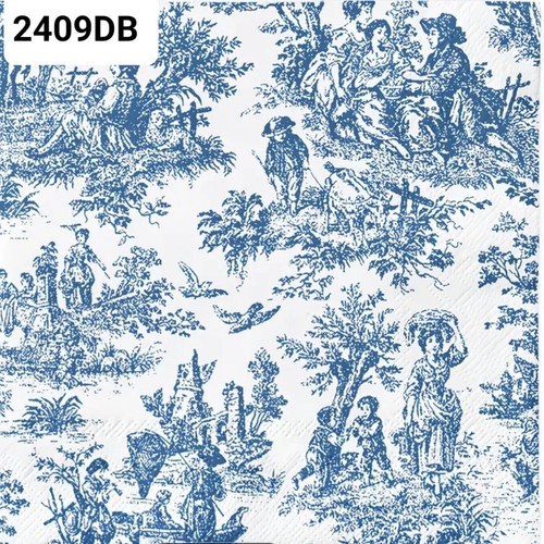 Blue and white - /, single
