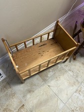 Vintage Solid Wood Doll Crib