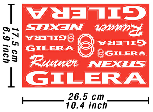 Gilera decals stickers - gilera,