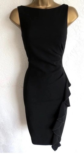 Coast black wiggle dress 12 - coast,