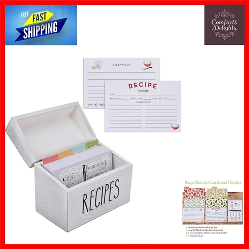 Rustic farmhouse recipe box - farmhouse,