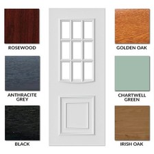 Burnby 1  PVC Door Panel Insert - uPVC Panel (7 Colours to choose from)