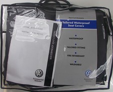 VW TRANSPORTER T6 CARAVELLE 2ND ROW RIGHT SINGLE WATERPROOF GREY SEAT COVER SET