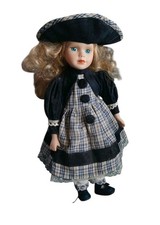 Knightsbridge Collection Porcelain Doll Anita 11 Inches Tall  With Stand