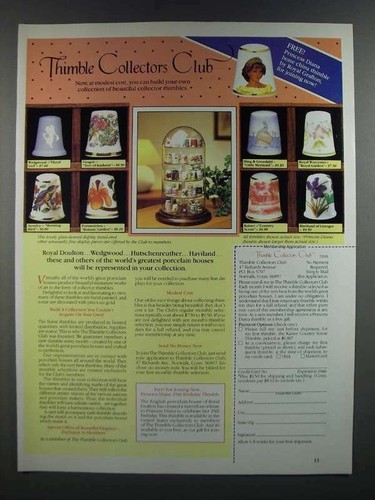 1986 thimble collectors club - thimble,