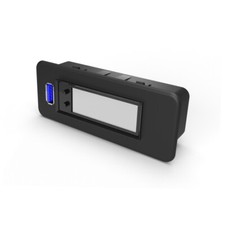 Classic Mini Ashtray LED Clock with USB Charger Various digit colours available