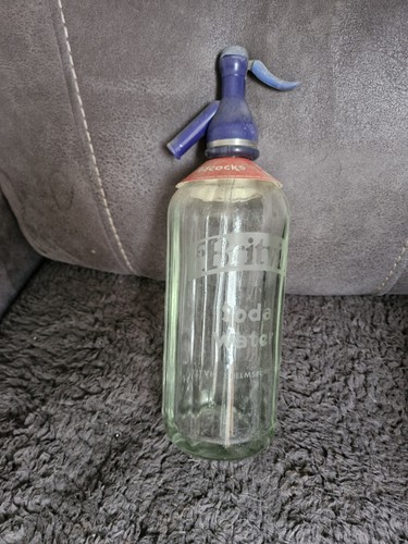 Antique britvic glass soda - glass,