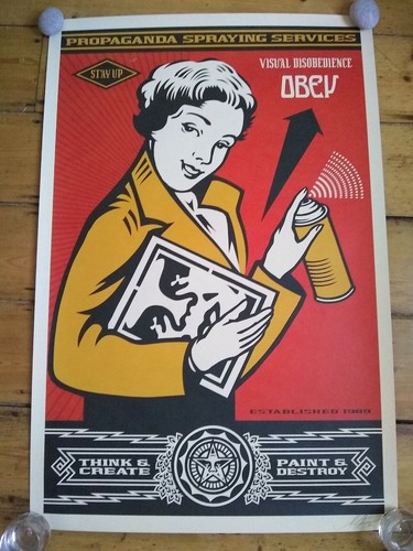 Shepard fairey stay girl - shepard,