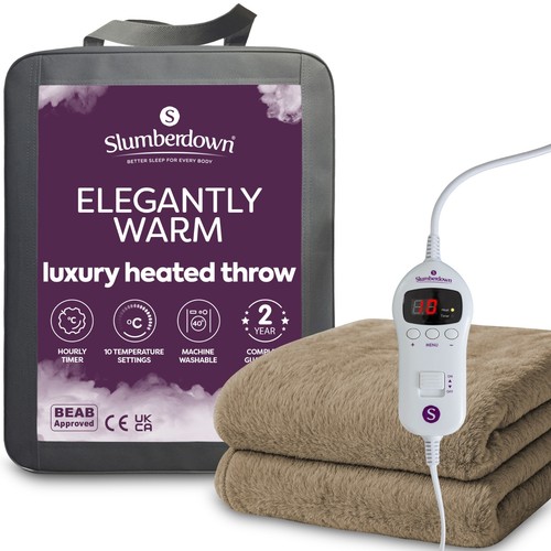 Luxury heated throw - heated, in