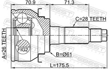 Fits FEBEST 2110-TKE EXTERNAL