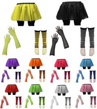 80's Neon UV Tutu Skirt Leg