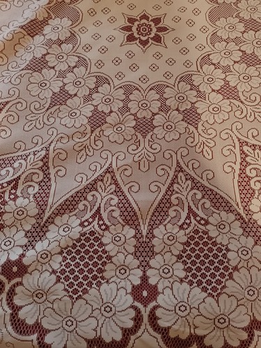 Vintage nottingham lace oval - nottingham,