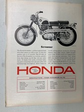 MISC966 Vintage Advertisement 1965 Honda Scrambler 250 cc Screamer CL-72 4/65
