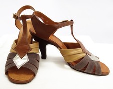 Beautiful Chie Mihara Party shoes, suede and leather open toe sandals, EU40