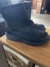 Doc Martens Black Soft Pascal Leather Boots 1460 8 Hole Uk5/38 Good