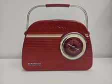 Vintage Style Radio Tin Red