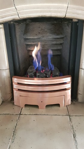 Steel brushed copper - copper, plated