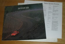 Jaguar XJS Brochure &