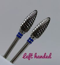 Carbide Nail Drill Bit Blue Medium Gel acrylic removal Corn Left Hand Great 1pc