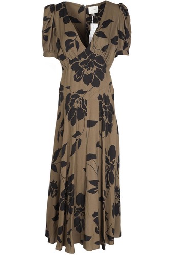 Reformation brown crepe maxi - reformation,