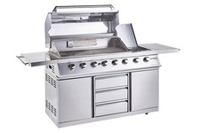 BBQ OutBack Signature Hybryd  6 Burner Charcoal c/w Infrared side burners