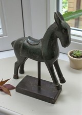 Vintage Wooden Horse Figurine