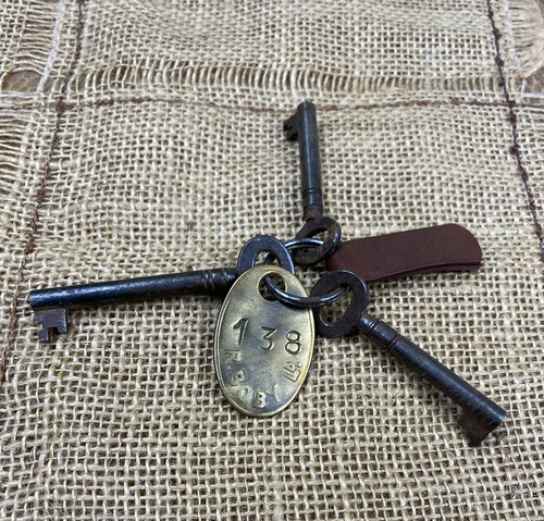 Vintage bunch old keys on - of,