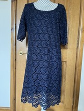 Vintage Monsoon Navy Blue Lace