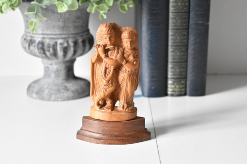 Small wooden radha - wooden,