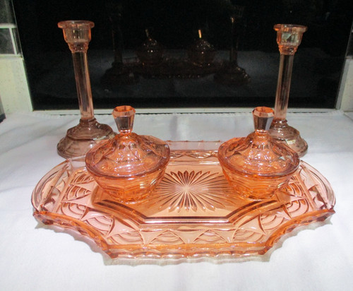 Vintage amber glass dressing - vintage,
