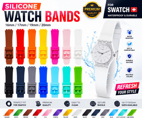 17mm silicone rubber - silicone, swatch