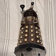 Doctor Who Dalek 18 Inch RC Bronze Radio Control Partially Working - READ DESC