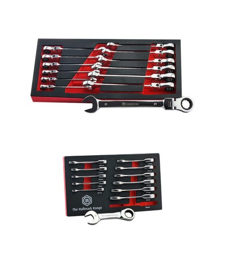 Flexi ratchet spanner set - ratchet,