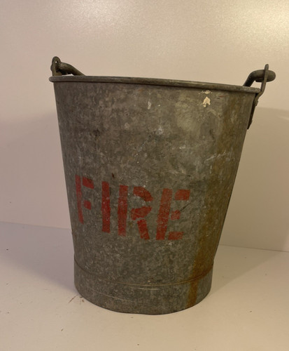 Vintage galvanised fire - vintage,