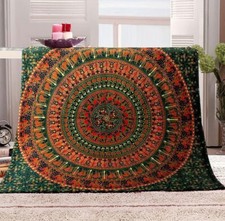 Indian Tapestry Wall Hanging  Mandala COTTON Throw Sofa 220  X 210 cms Camels 🐪