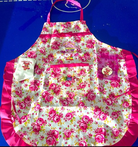 Tickled pink apron set - apron, (
