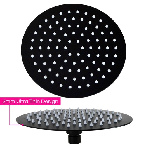 Black gold twin shower head - gold,