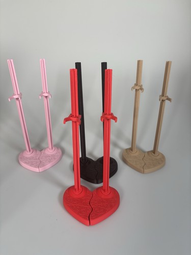 Doll stands heart - heart, shaped