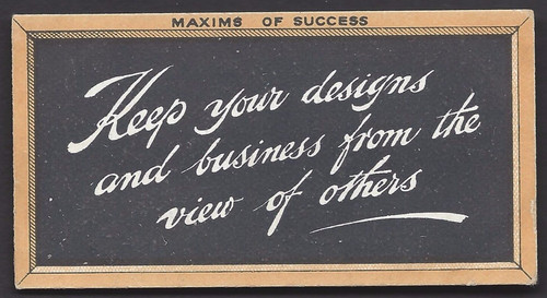 Singleton cole maxims - &,