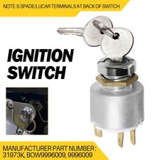 Ignition Switch 3 Position & 2 Keys 13H337 For Mini Morris Minor Sprite Midget