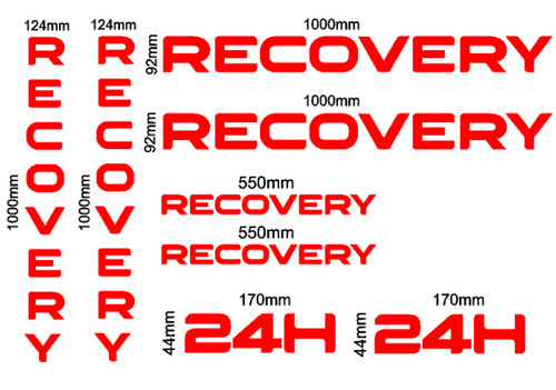 Recovery vinyl graphics - recovery,