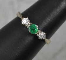 Vintage 9 Carat Gold Emerald