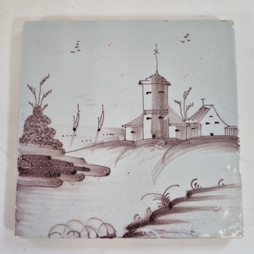 Antique 18thc delft manganese - 18thc,