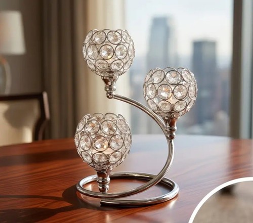 Modern silver crystal arm - crystal,